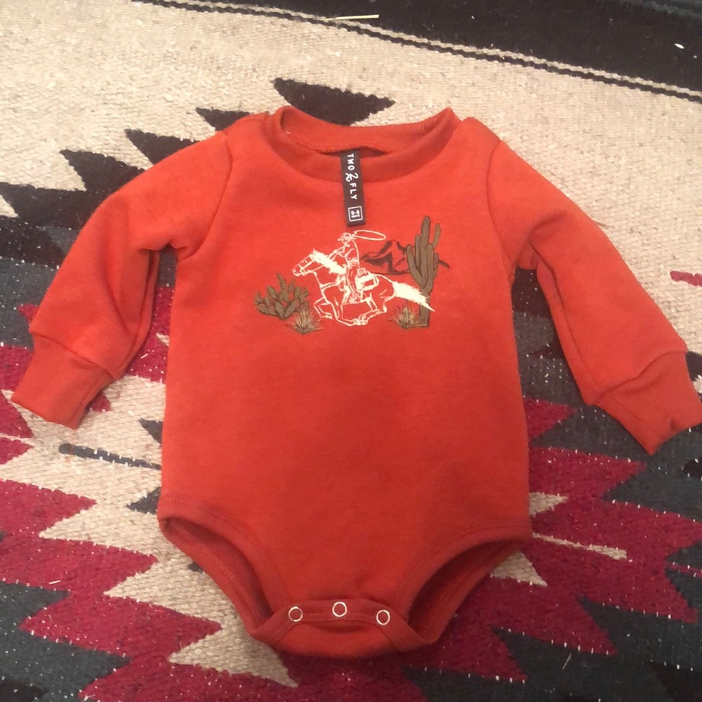 Cowboy sweater onesie new